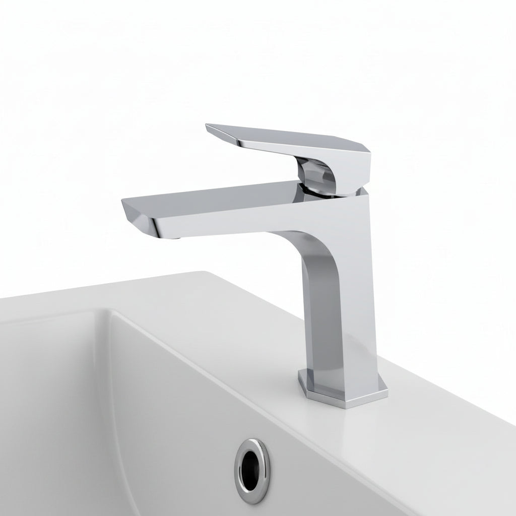 Tiva basin mixer tap polished chrome