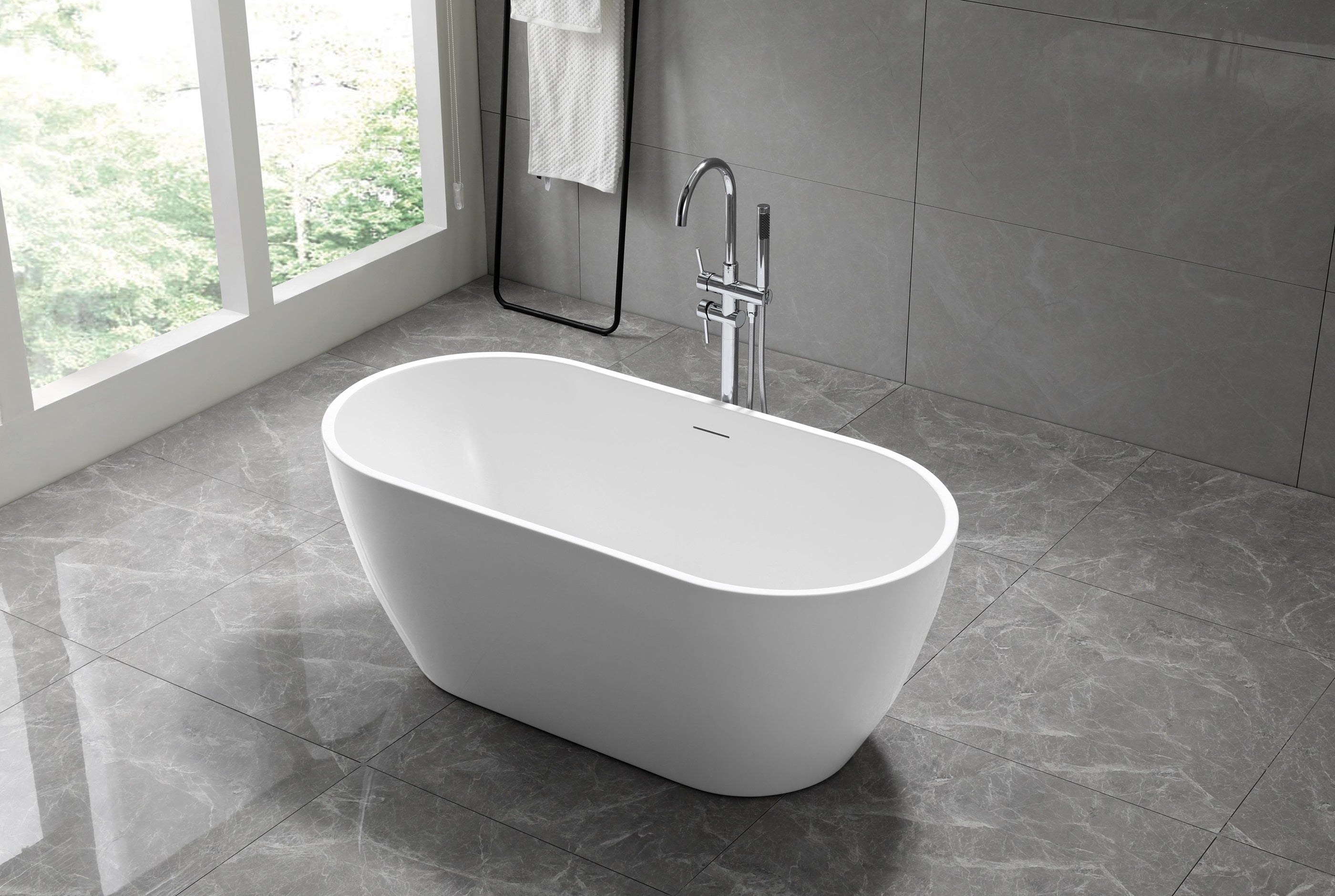 OPAL Freestanding Bathtub white 1700MM X 800MM X 580MM