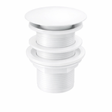 Basin Pop Up Unslotted Waste white