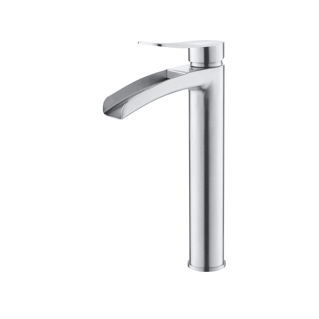 Forma high rise waterfall basin mixer tap polished chrome