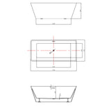 Silva freestanding bathtub 1700mm