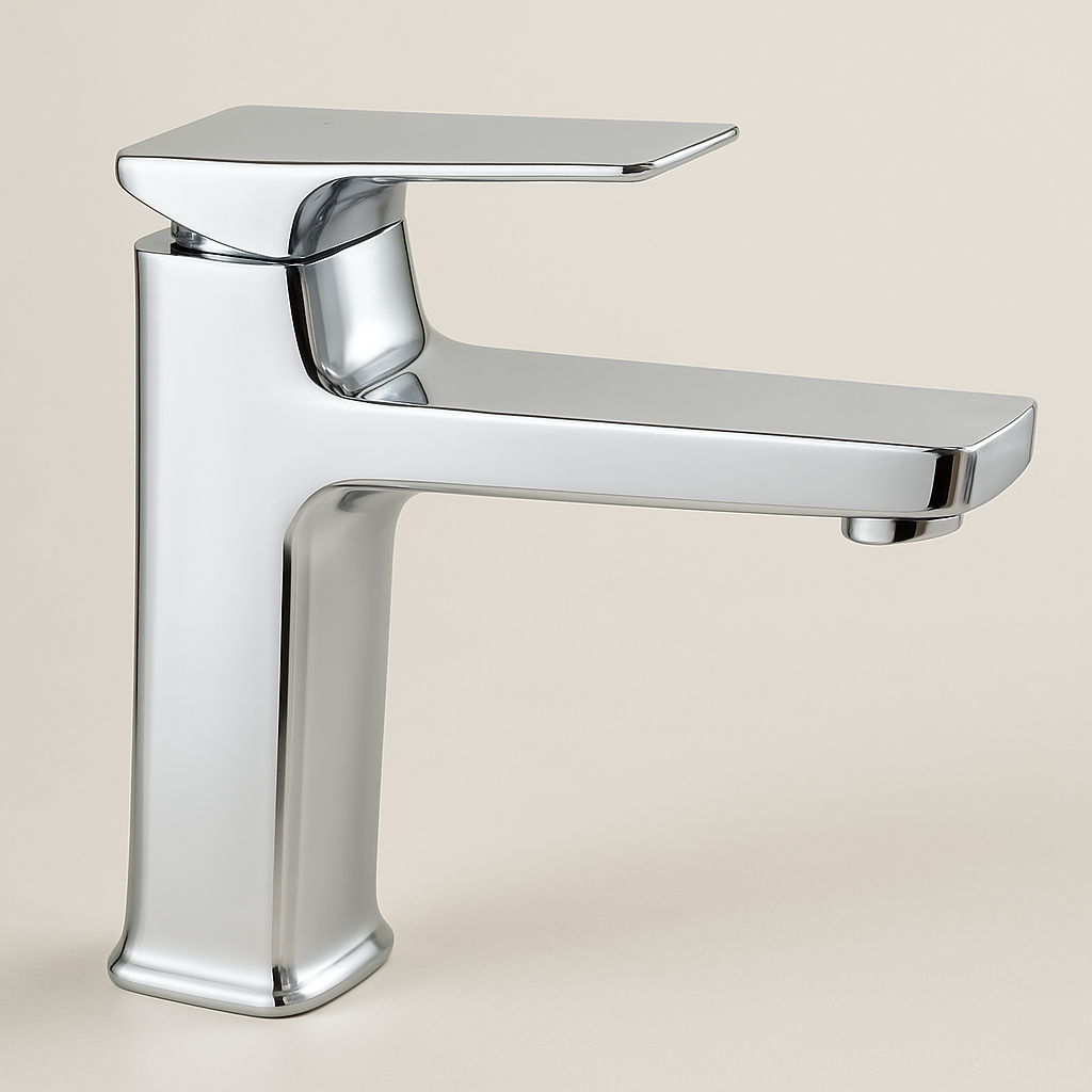 Vertex brass basin mixer - 3 Variants
