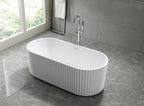 MODO Freestanding Bathtub Fluted white 1700MM X 800MM X 580MM