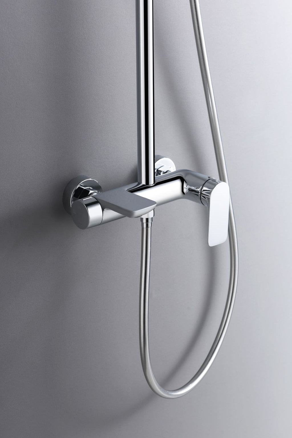 Strike polished chrome brass shower mixer