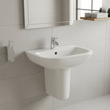 Pedestal Basin Wall Hung white 610mm