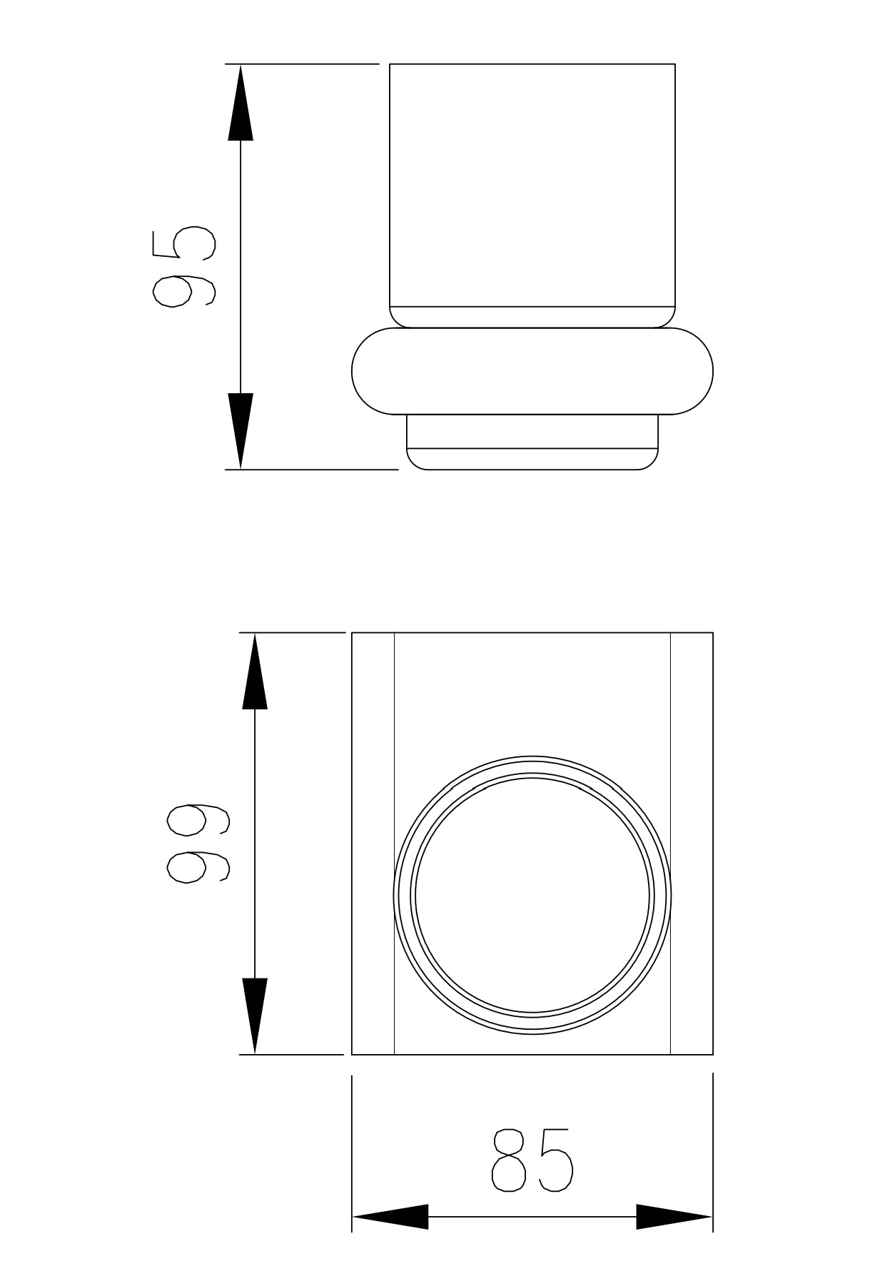 Product dimensions