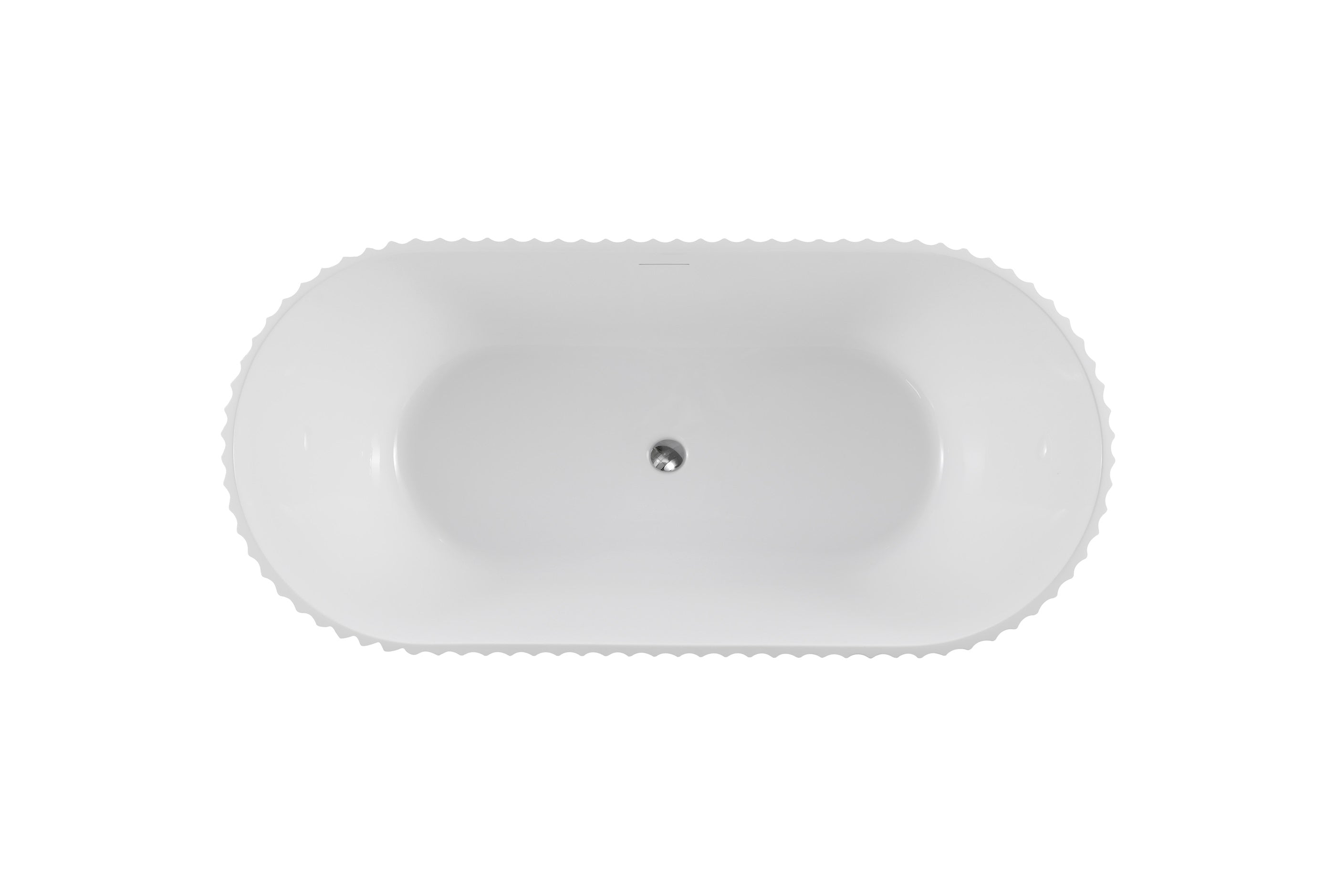 MODO Freestanding Bathtub Fluted white 1700MM X 800MM X 580MM