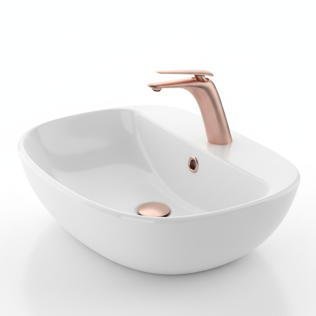 Sculptor Basin Mixer tap brushed bronze