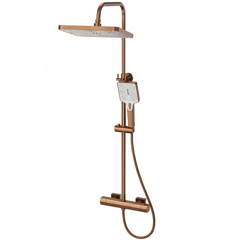Cavano shower mixer brushed rose gold