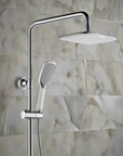 Strike polished chrome brass shower mixer