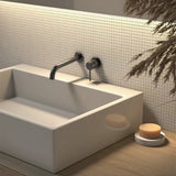 Tivra concealed basin/bath mixer tap matte black