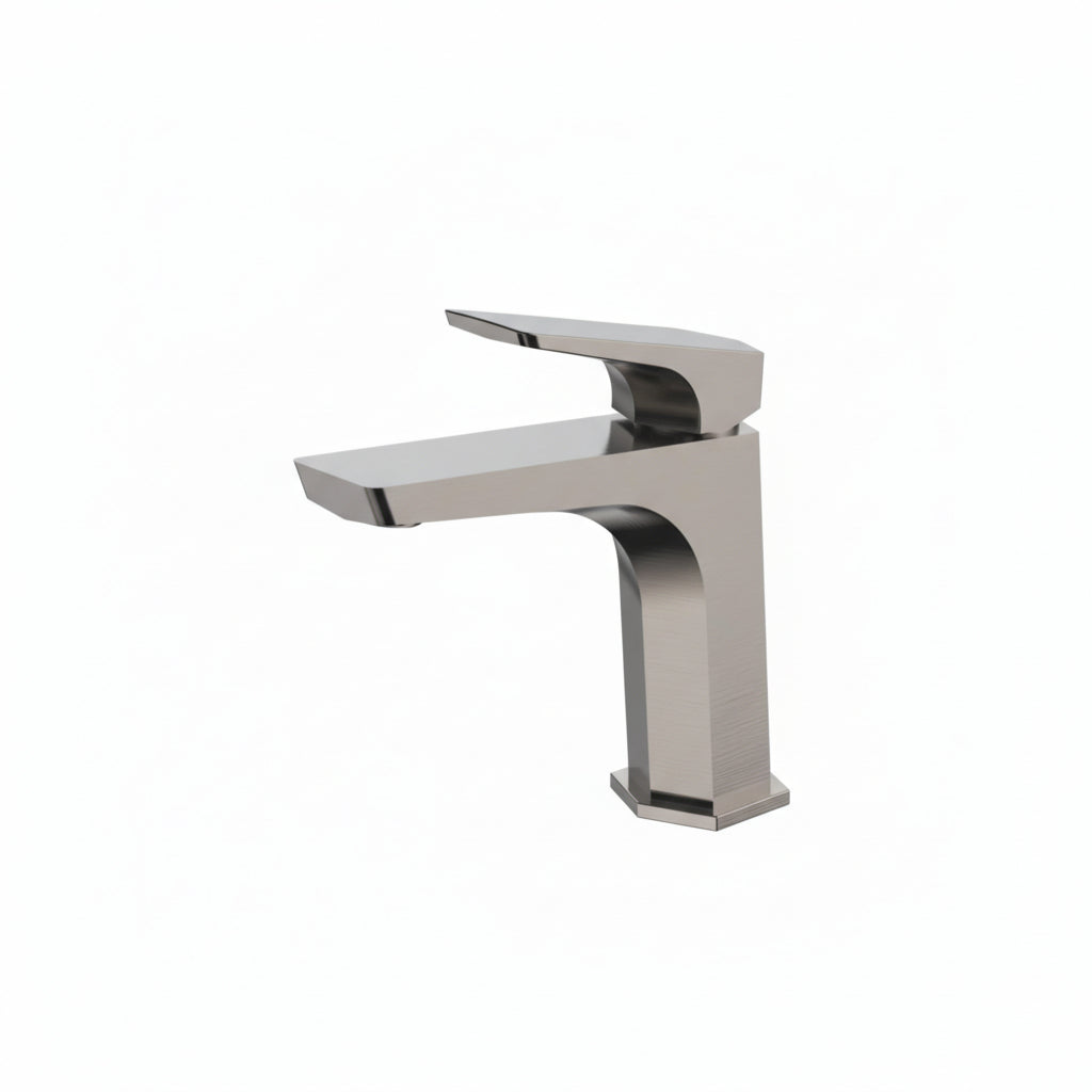 Tiva basin mixer tap brushed nickle