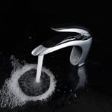 Universe Basin Mixer tap polished chrome