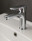 Aria polished chrome basin mixer