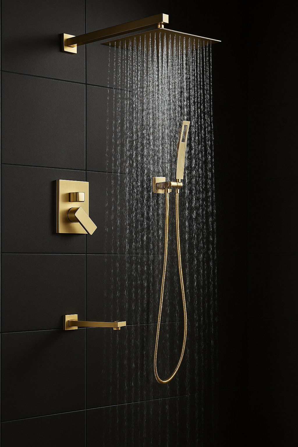 Polaris brass concealed shower mixer - 3 Variants