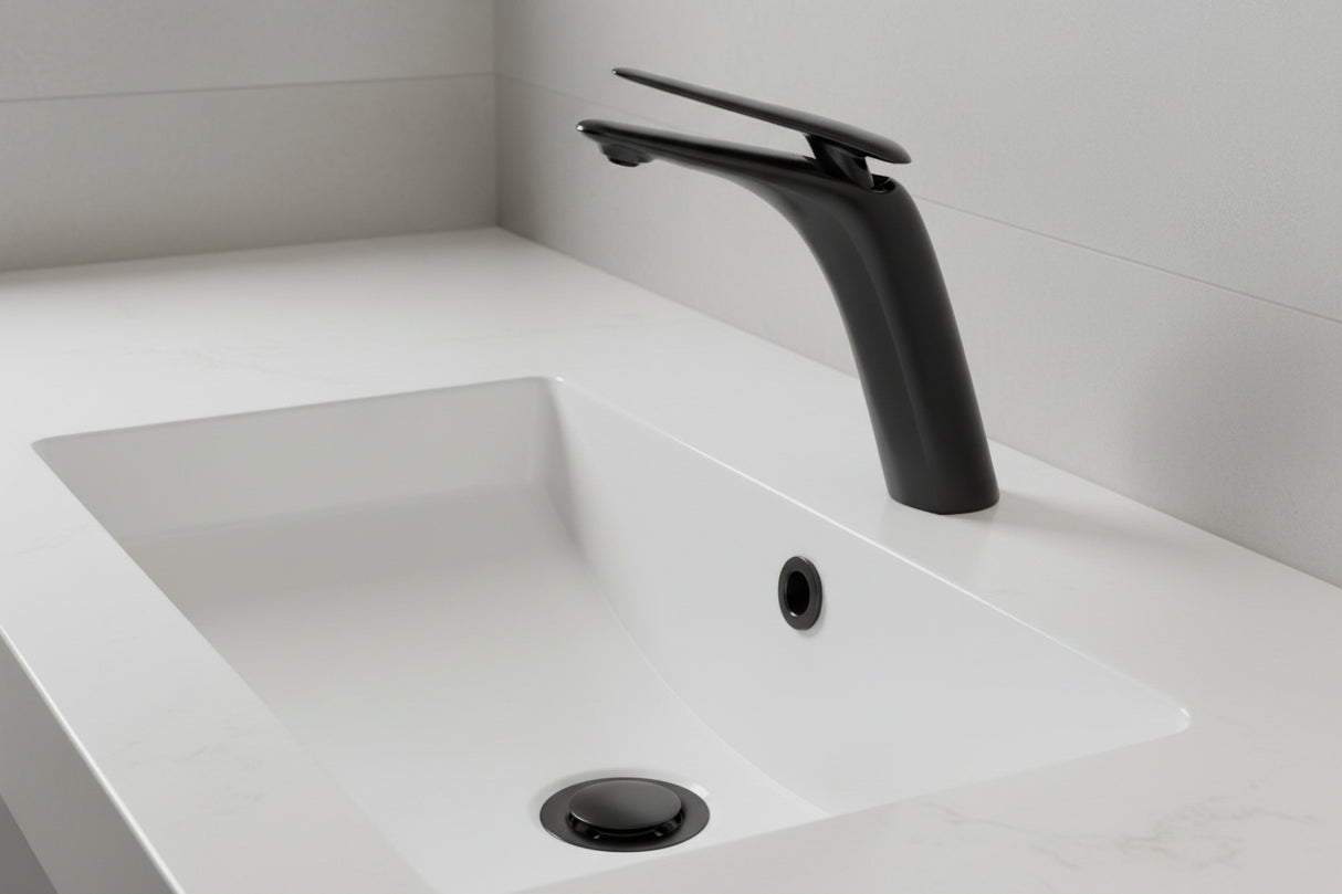 Sculptor Basin Mixer tap matte black