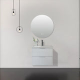 Audrey fluted wall hung vanity 600mm