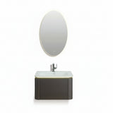 Annie Metallic grey LED wall hung vanity 700mm