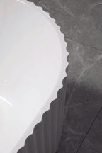 MODO Freestanding Bathtub Fluted white 1700MM X 800MM X 580MM
