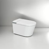 Yuki – The Floating Smart Toilet with Concealed Cistern and Chrome Flush Plate