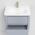 Vano wall hung fluted vanity cabinet 600mm X 500mm