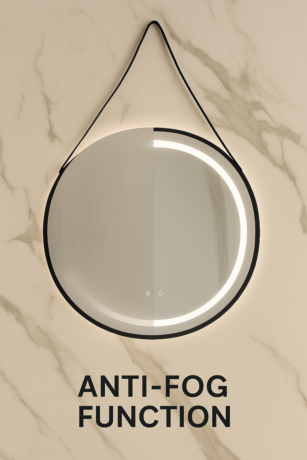 ARCO ROUND LED ANTI FOG MIRROR 700MM DIAMETER