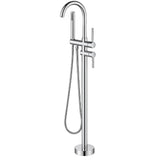 Tide free standing bathtub mixer polished chrome