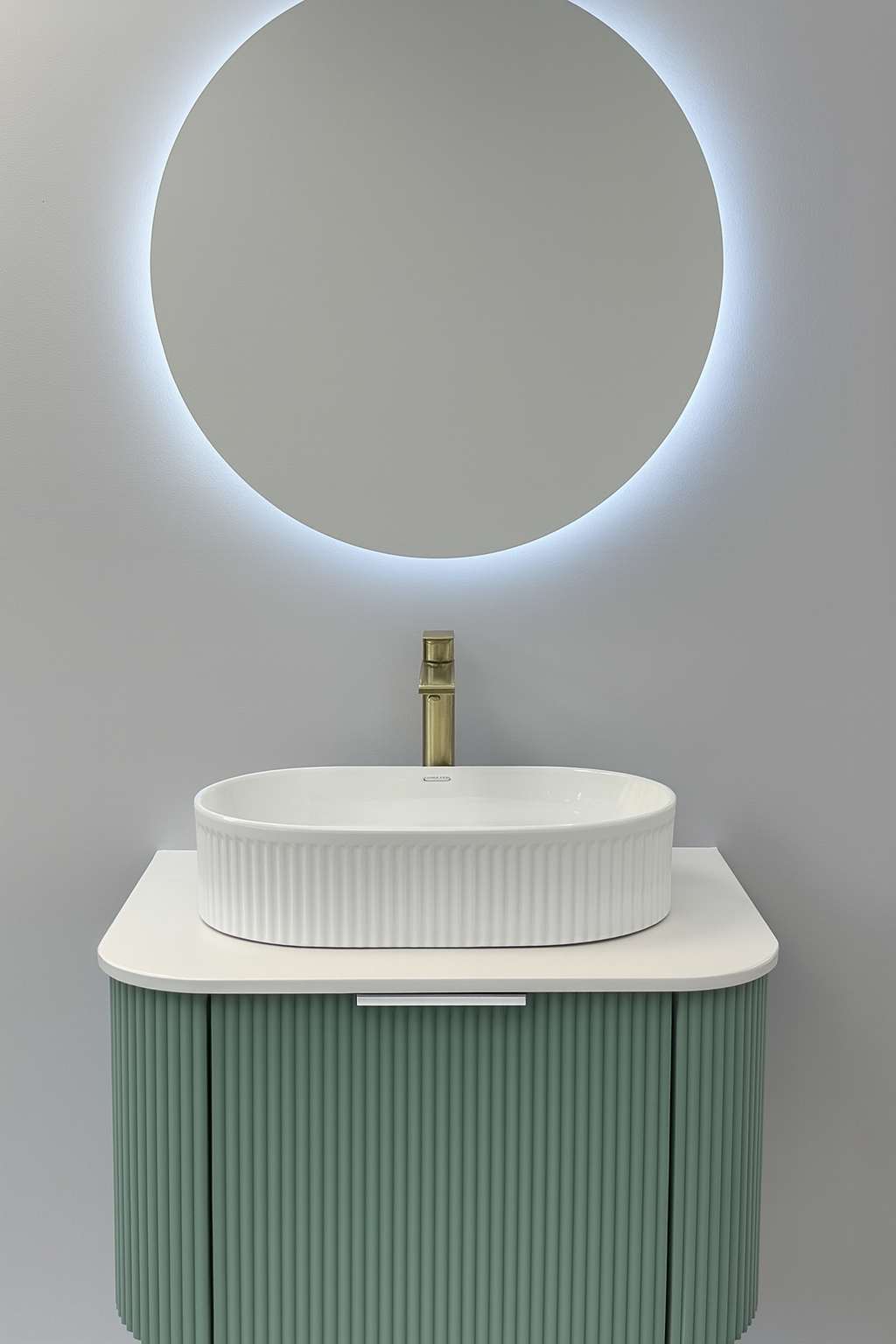 Brisa Fluted Cabinet Vanity 600mm X 500mm