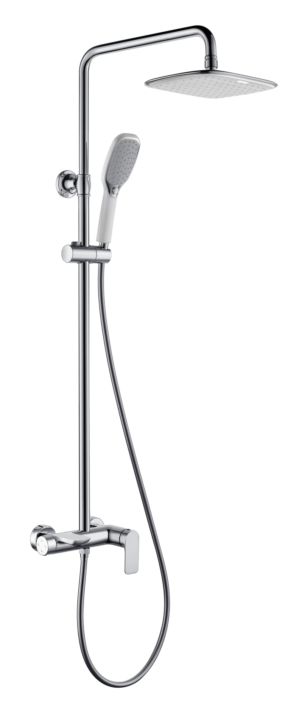 Strike polished chrome brass shower mixer