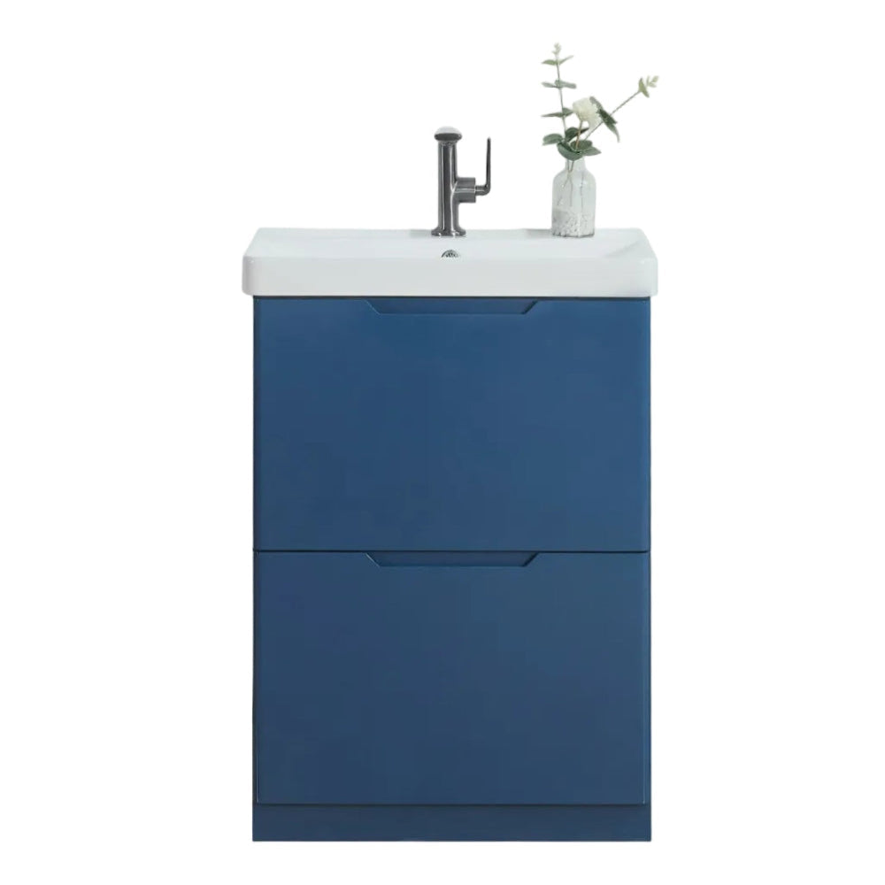 Judy Slimline floor standing vanity unit inc basin 600mm
