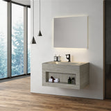 Elsa Stoney Beige Wall Hung Vanity Unit 800 mm