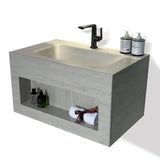 Elsa Stoney Beige Wall Hung Vanity Unit 800 mm