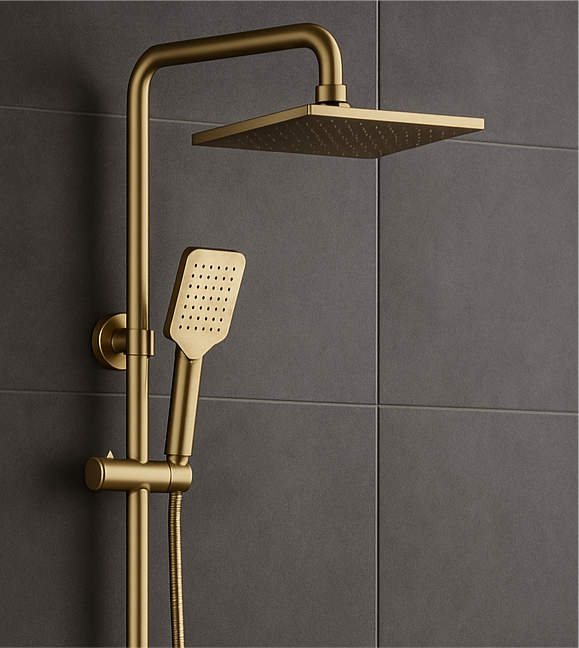 Gold bathroom Set 9 items