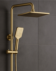 Lydia brushed gold brass shower mixer