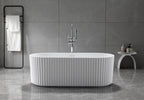MODO Freestanding Bathtub Fluted white 1700MM X 800MM X 580MM
