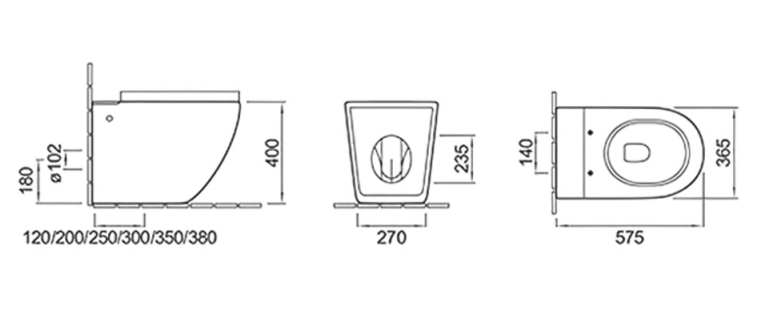 Product dimensions