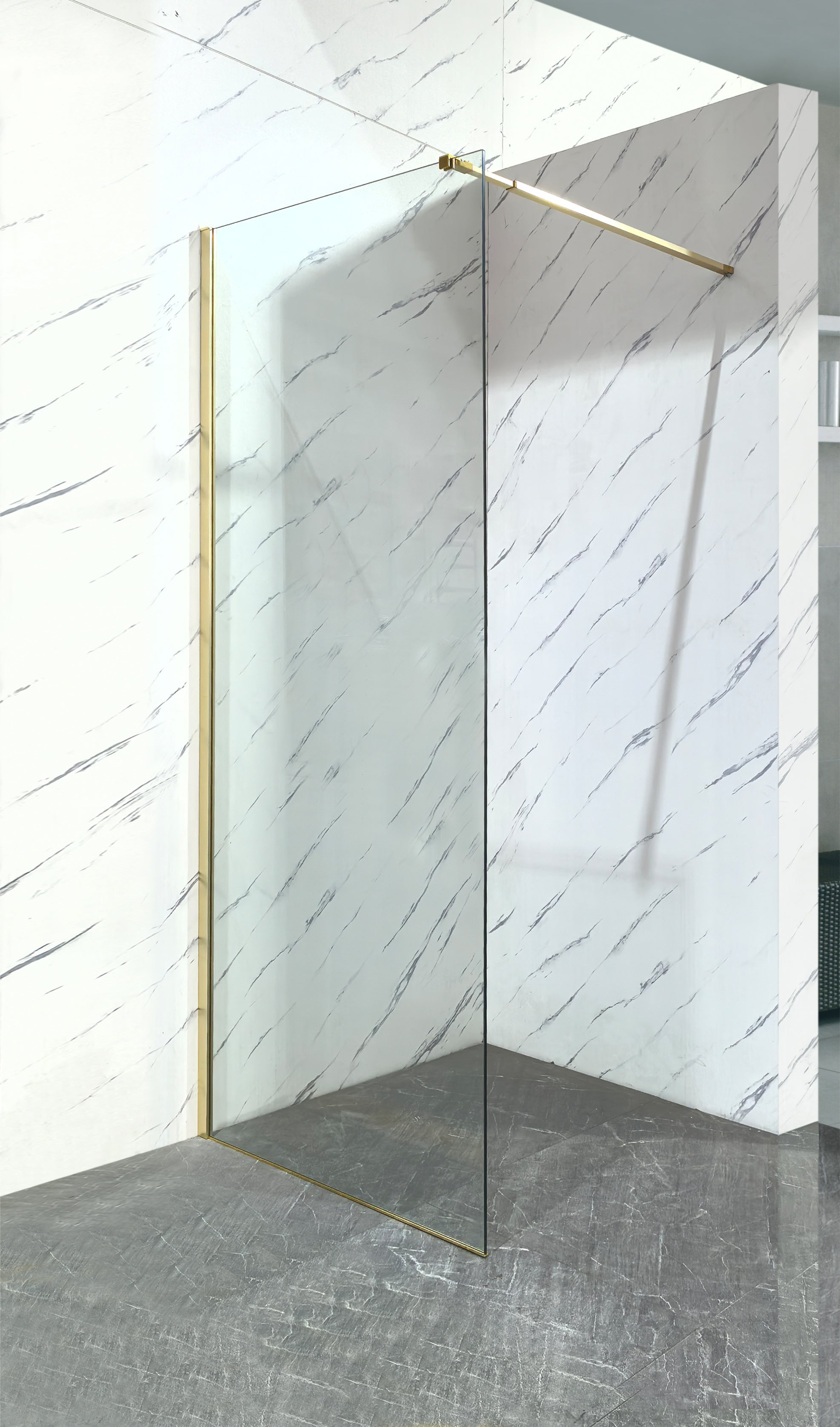 AQUA Shower Screen 8MM Toughened Glass - 3 Variants