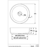 Abode Tableau/Cava Shelf & Round Basin Set