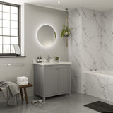 Abode Aruna 600mm Frameless Round LED Mirror