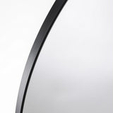Abode Mayar 600mm Round LED Mirror - Matt Black