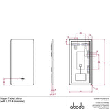 Abode Mayar 450x900mm Tablet LED Mirror