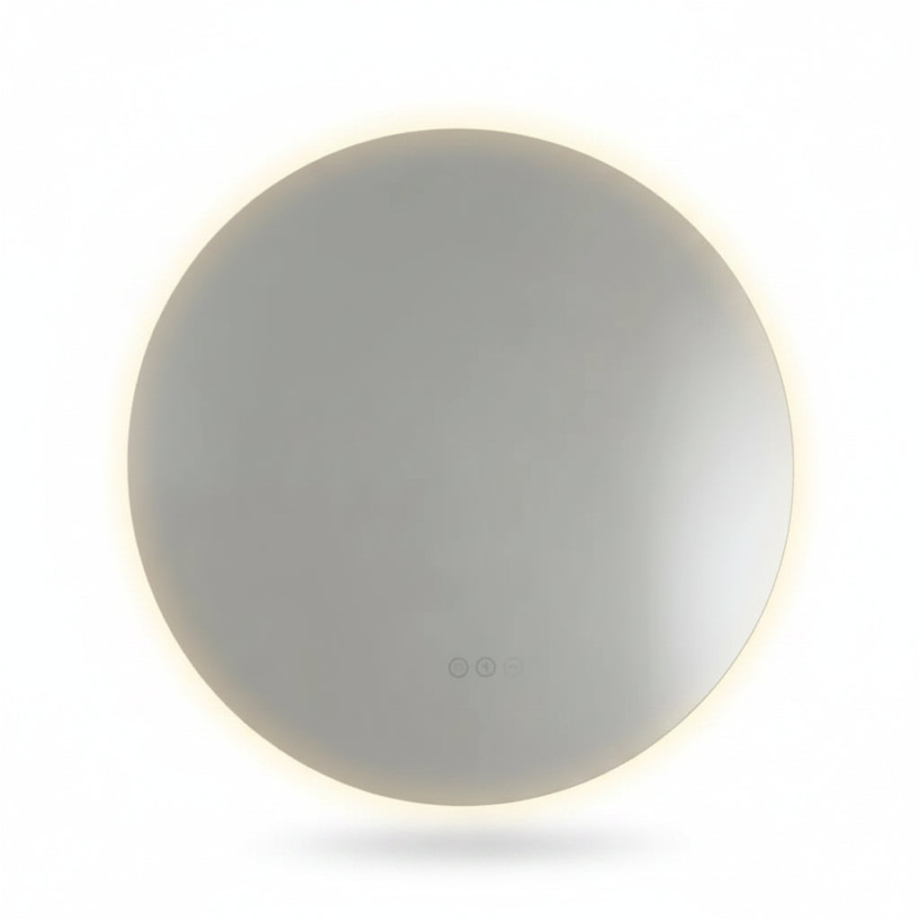 Abode Aruna 600mm Frameless Round LED Mirror