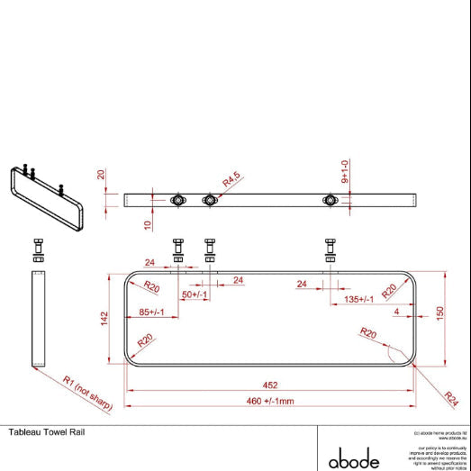 Abode Tableau/Cava Shelf & Tablet Basin Set