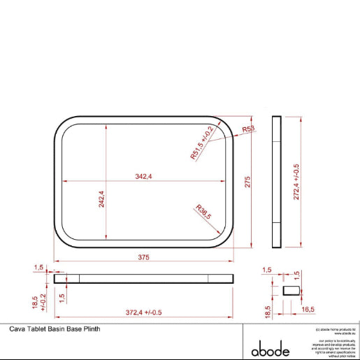 Abode Tableau/Cava Shelf & Tablet Basin Set