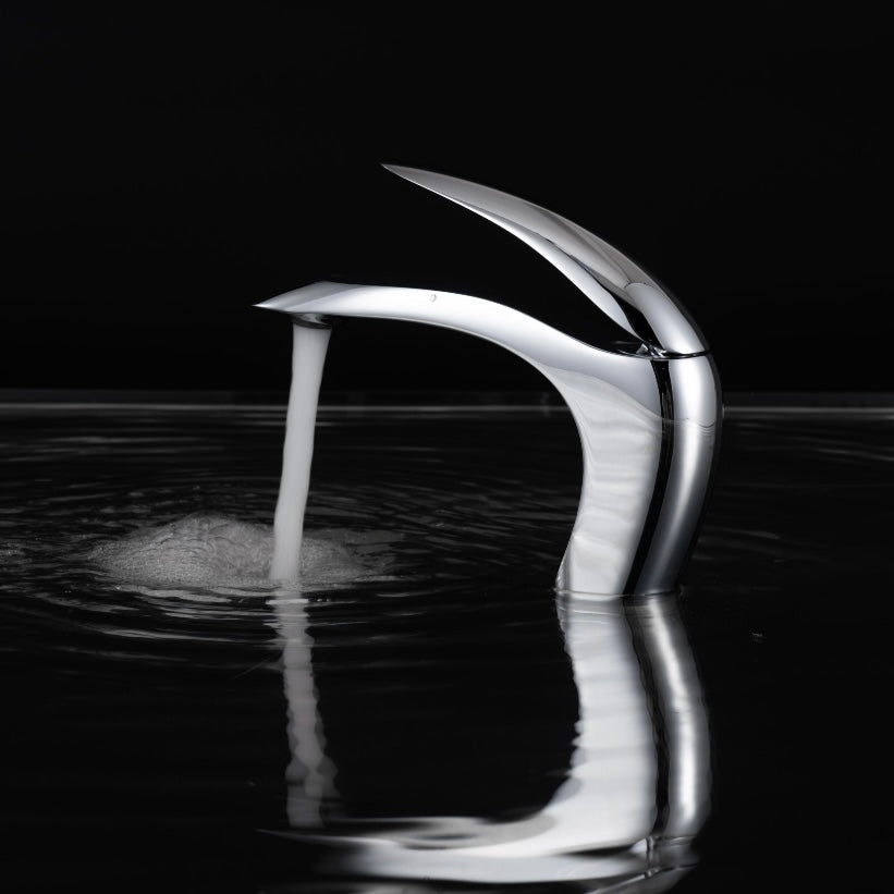 Universe Basin Mixer tap polished chrome