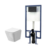 Arley Pro 5in1 Square Wall Hung Pan Frame Pack With Push Button