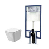 Arley Pro 5in1 Square Wall Hung Pan Frame Pack With Push Button