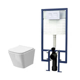 Arley Pro 5in1 Square Wall Hung Pan Frame Pack With Push Button