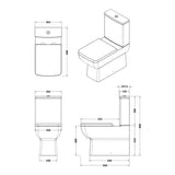 Arley Pro Ettore Close Coupled Toilet