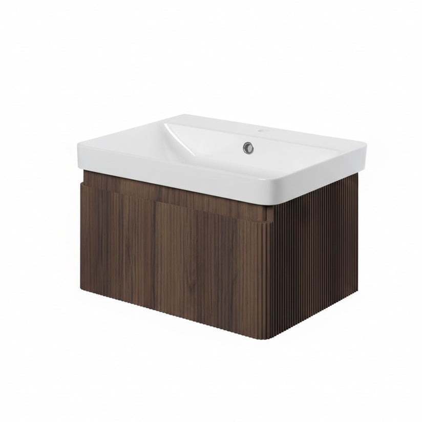 Kuba Wall Hung 1 Drawer vanity Unit & 1TH Basin